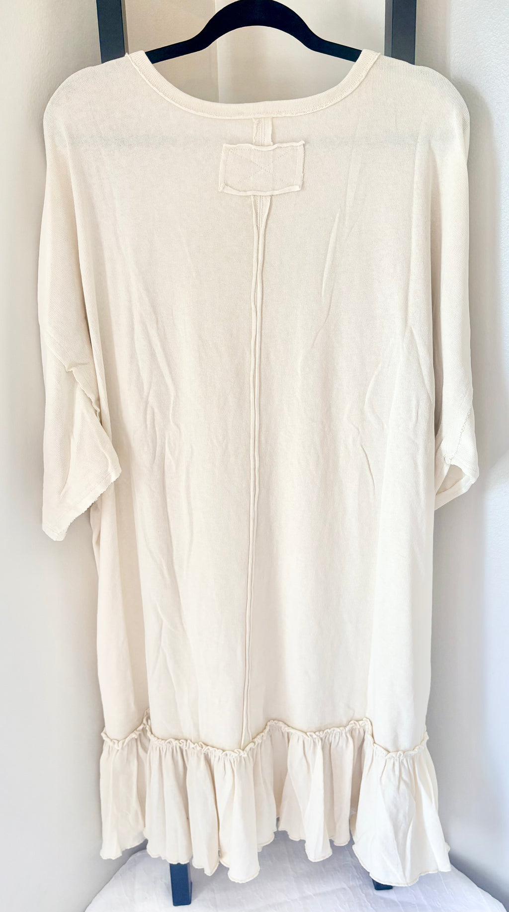 Easel Bohemian Crochet Medallion Tunic – Ivory Cream
