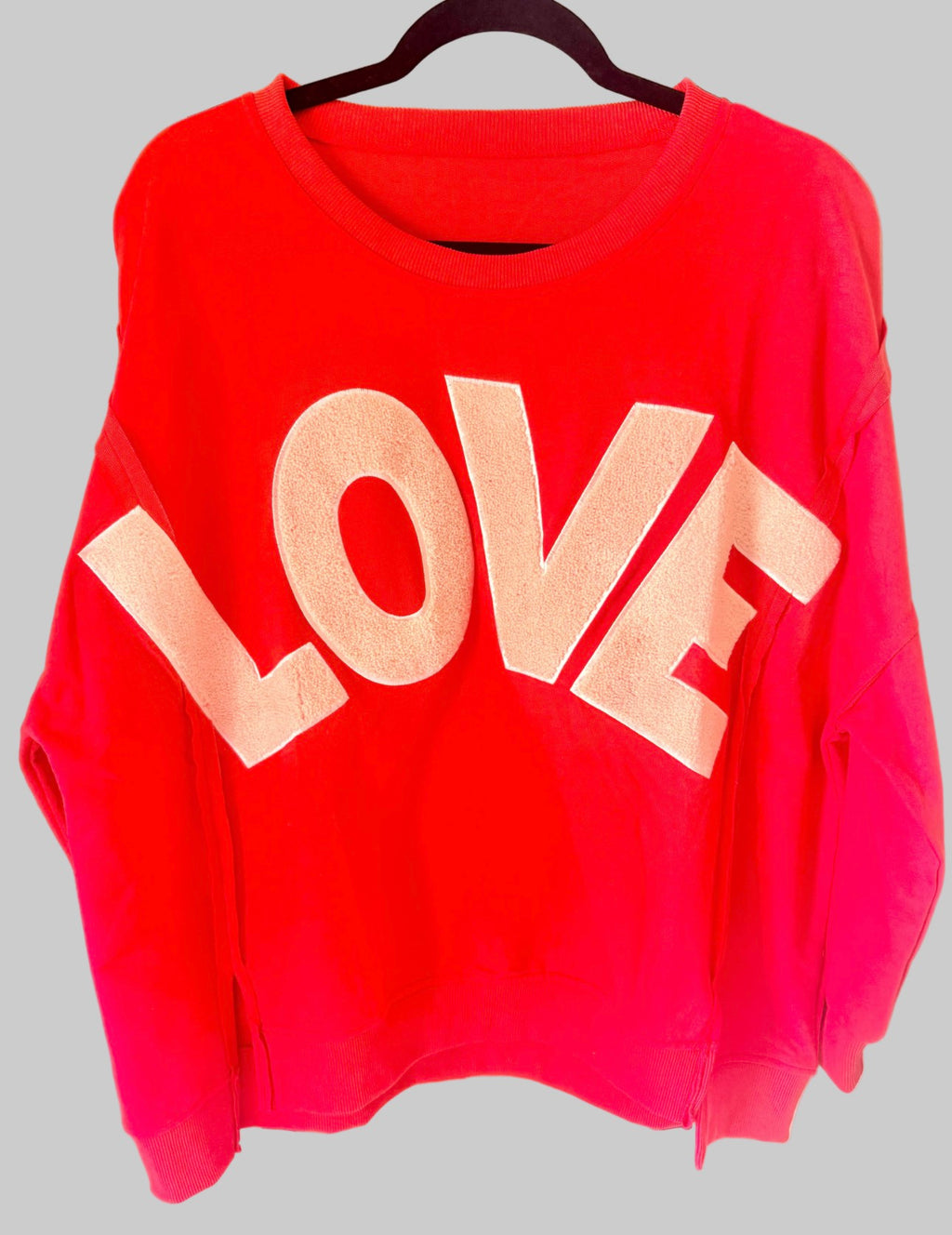 Shiraleah "Love" Chenille Graphic Sweatshirt