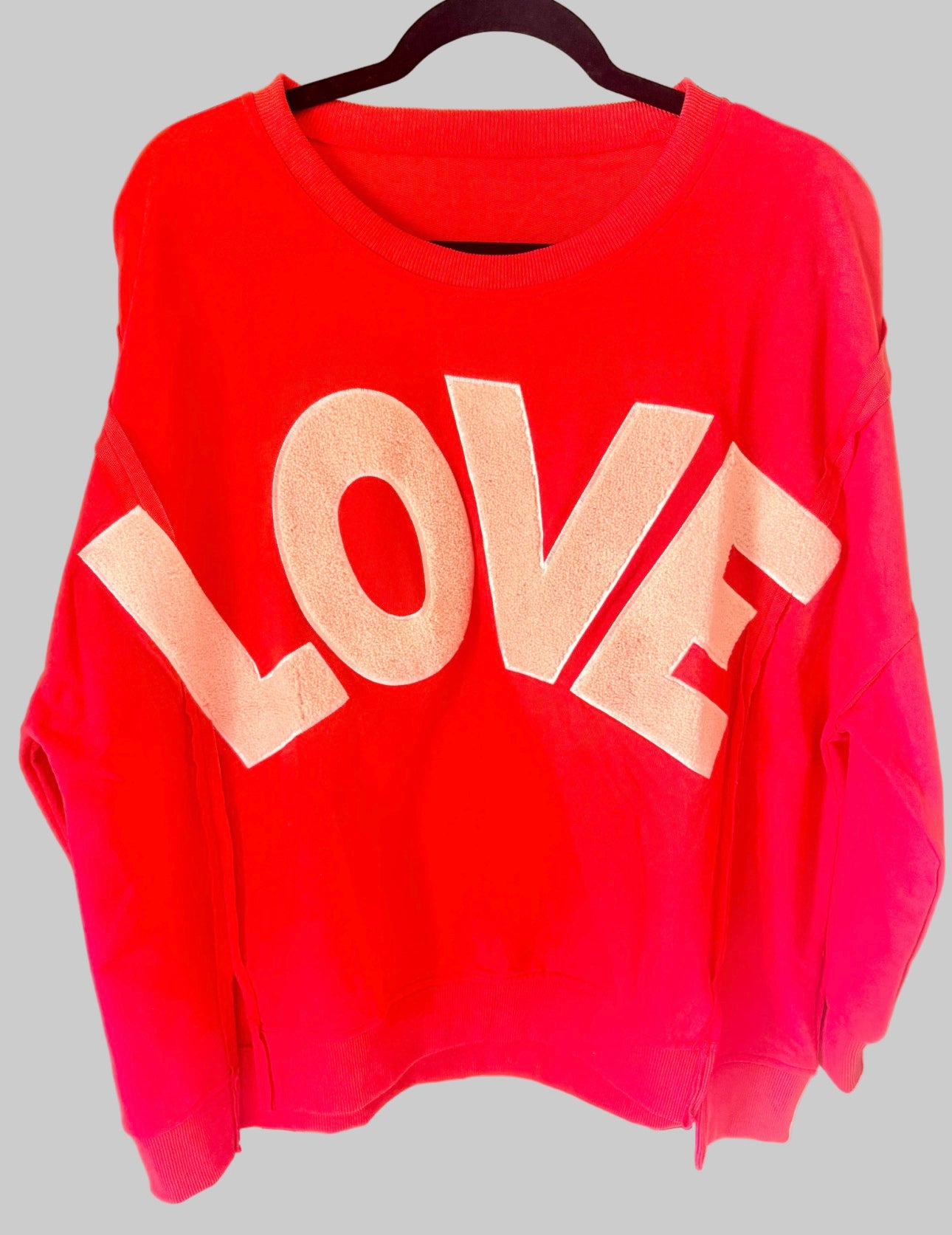 Shiraleah "Love" Chenille Graphic Sweatshirt