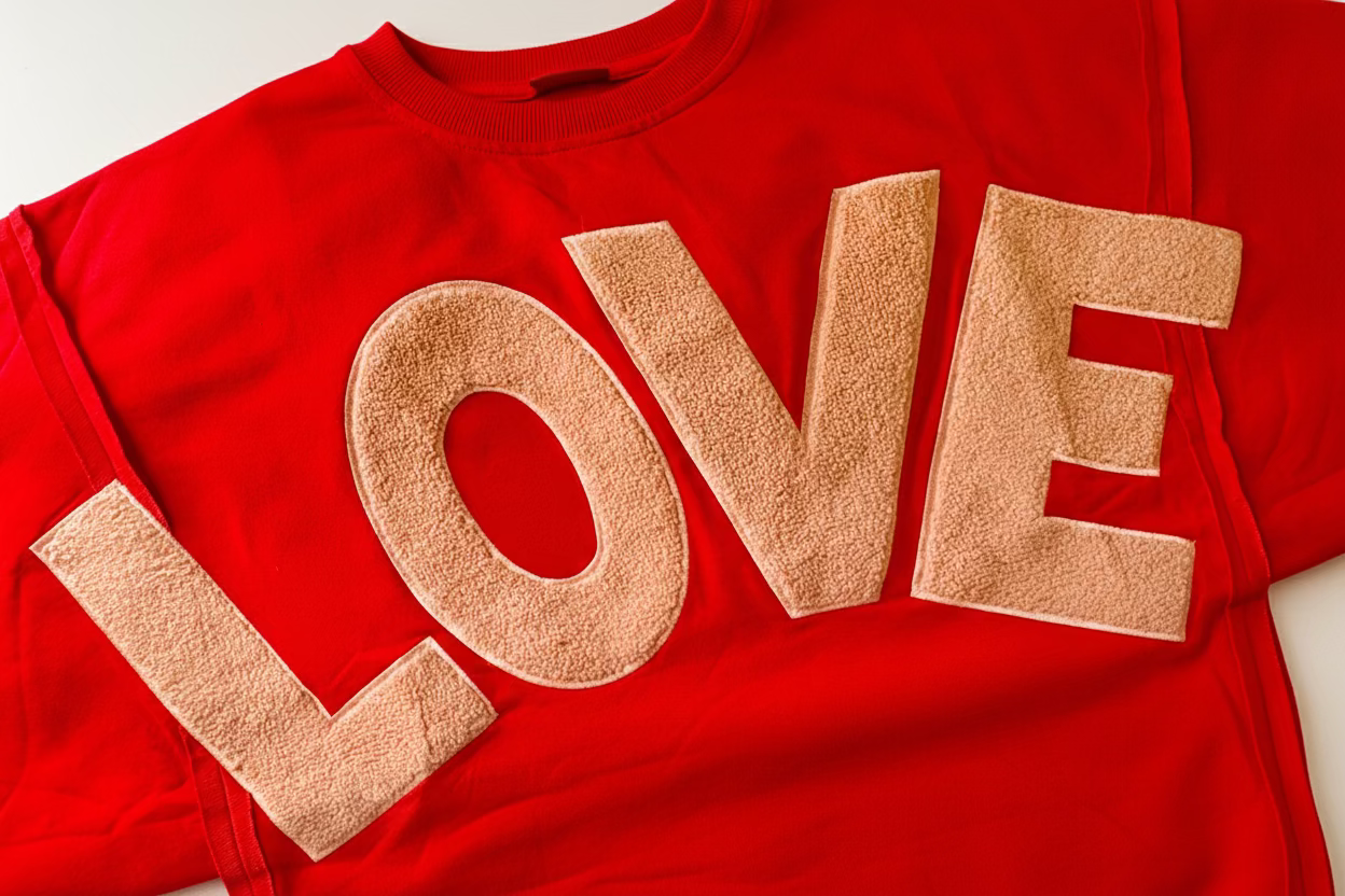 Shiraleah "Love" Chenille Graphic Sweatshirt