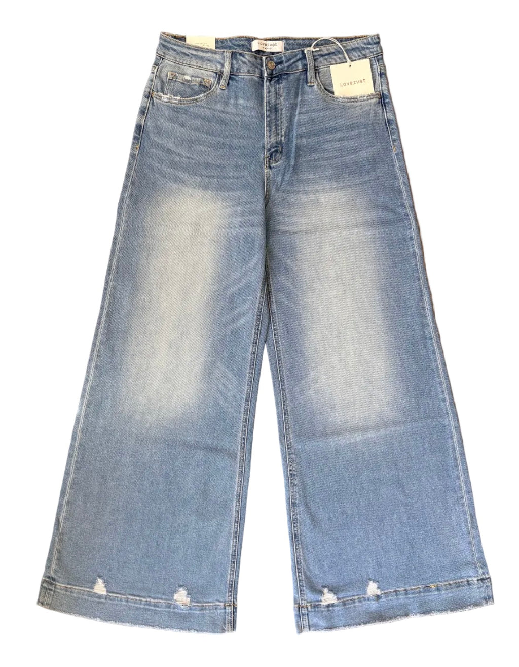 The Adrian by Lovervet High-Rise Wide Leg Denim Three Lengths 32/15
