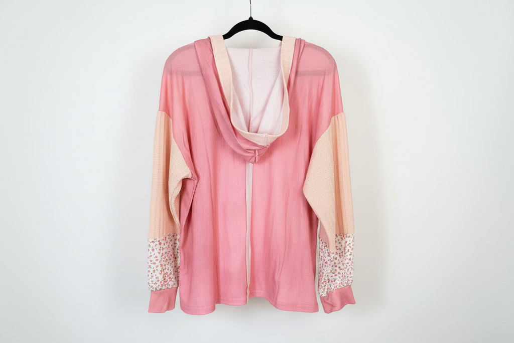 Blue Velvet Floral Medallion Patchwork Pullover – Dusty Rose