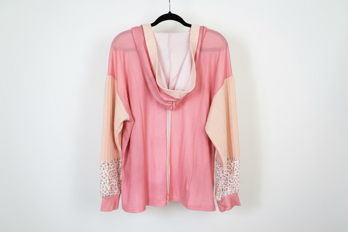 Blue Velvet Floral Medallion Patchwork Pullover – Dusty Rose